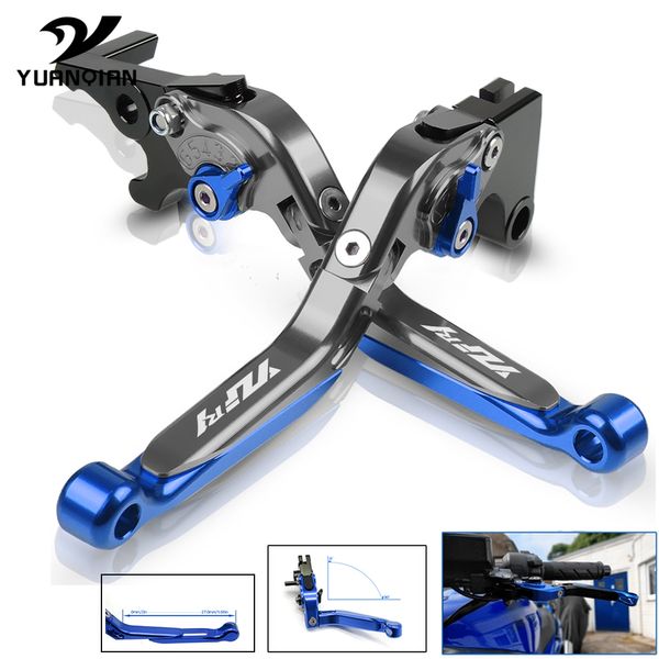 

motorcycle cnc aluminum extendable adjustable folding brake clutch levers for yahama yzf r1/r1m yzf-r1/r1m yzfr1/r1m 2015-2016