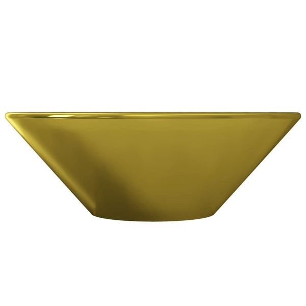 

washbasin 42 x 14 cm ceramic golden bathroom storage organization