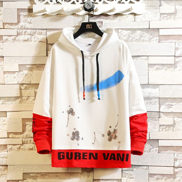 

new autumn and winter men's fashion hooded clothing street men's large size warm jacket hooded cardigan sweatshirt 5xl, Black