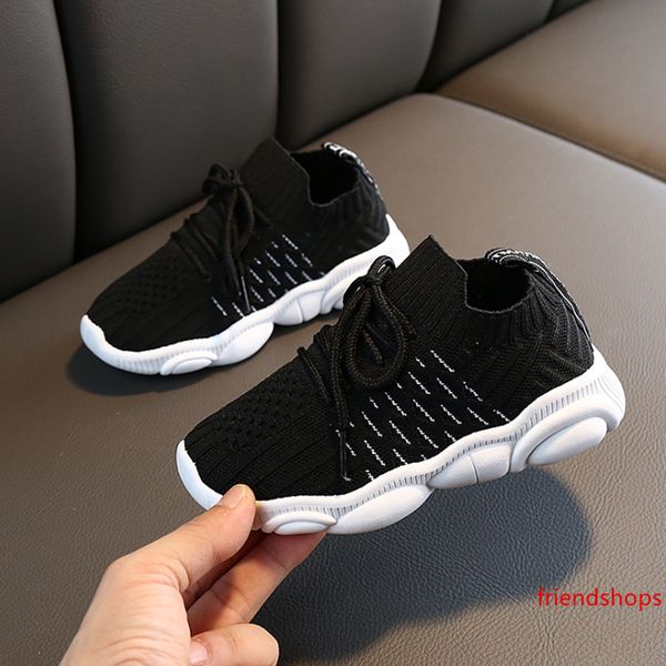 

2019 whole sale designer sports running shoes spring autumn for kids black white pink mesh breathable sport sneakers size 26-37