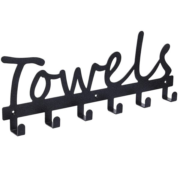 

полотенце крючки ванной полотенце стойки держатель организатор черный sandblasted настенный 6 крючок дверной крючки нержавеющий