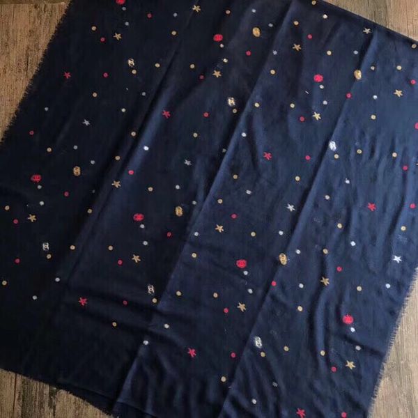 

23488spring, summer, autumn and winter women's cashmere scarf luxury women's long scarf high-end custom fashion printing style can, Blue;gray