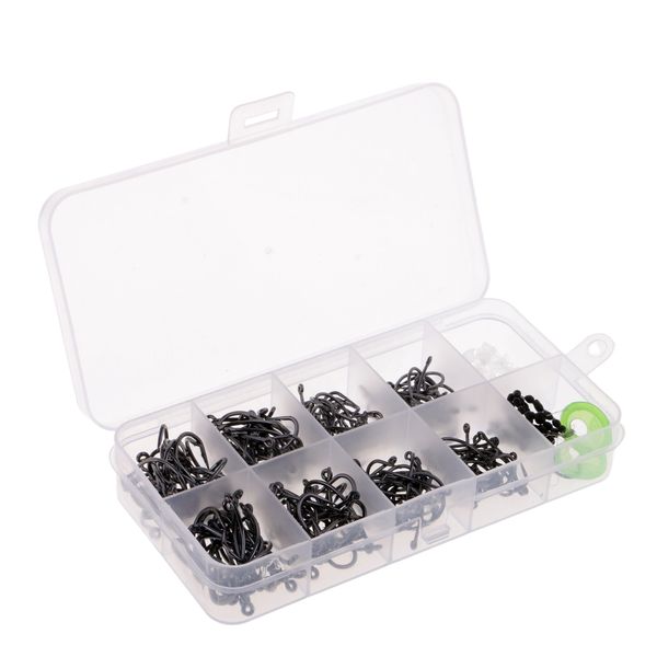 

1 box high carbon steel fishing hooks folat line sers floating beads
