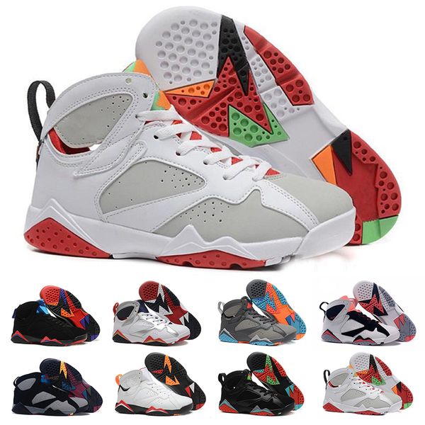 

2019 New Patta 7 7s OG Ray Allen Purple Bordeaux Hare Basketball Shoes Men GMP Olympic Pure Money Sweater Sports Sneaker Size 40-47