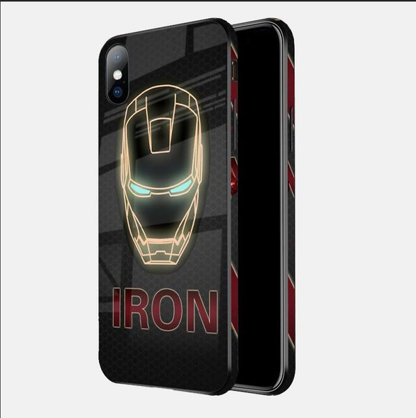 

Окрашенный закаленное стекло чехол для iPhone X XS XR XS Макс 8 8 Plus 7 7Plus 6 6S 6 Plus