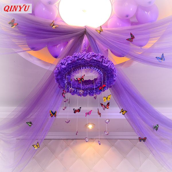 

selling white organza 48cm*10m gauze tulle fabric craft style wedding favors and gifts or party decoration 6zsh015-1