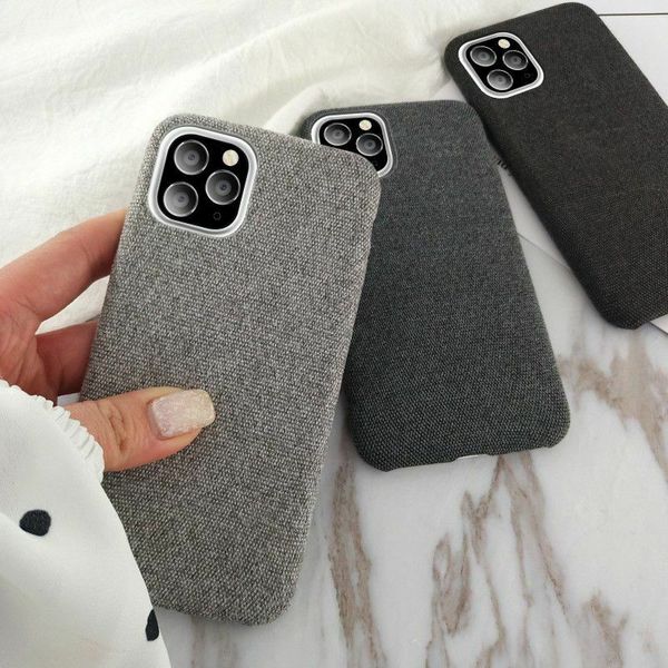 

solid color canvas phone case for iphone 11 pro xr xs max 6 6s 7 8 plus x