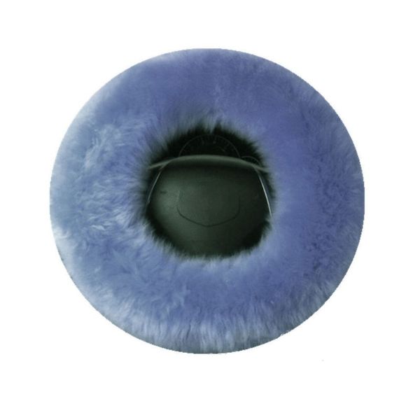 

3pcs wool furry fluffy thick car steering wheel cover