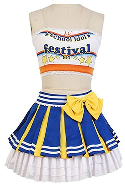 

lovelive cheerleaders uniform suit outfit cosplay costume, Black