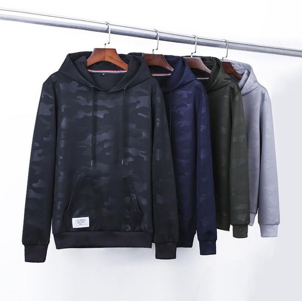 

fashion brand sweatshirt casual camouflage mens designer hoodies 4 colors spring autumn male sportswear ing, Black
