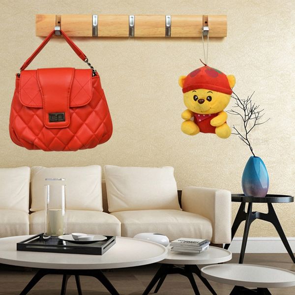 

new wooden towel hanger wall mount holder door hook rack foldable coat hat