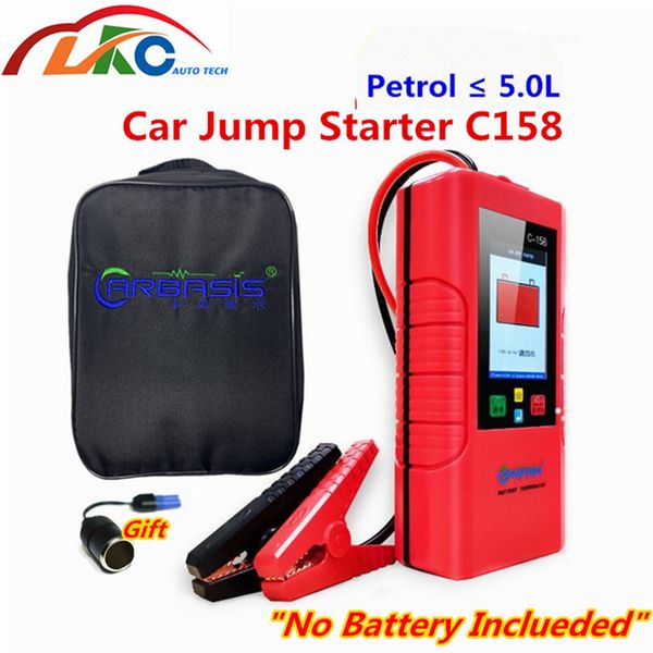 

5pcs dhl c158"no battery included" 12v car jump starter c-158 car power bank super capacitor unlimited use for petrol