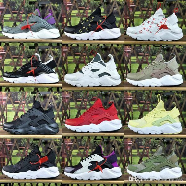 

new huarache ultra running shoes 4 men and women athletic huaraches sneakers breast cancer outdoor sports trainers shoes size 36-45