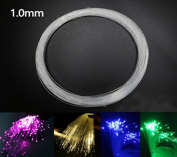Plastic Fiber Optic Cable End Glow 1 0mm Diameter Pmma Led Light Clear Diy For Led Star Ceiling Light Decoration Fiber Optic Cabling Fiber Optic Wire