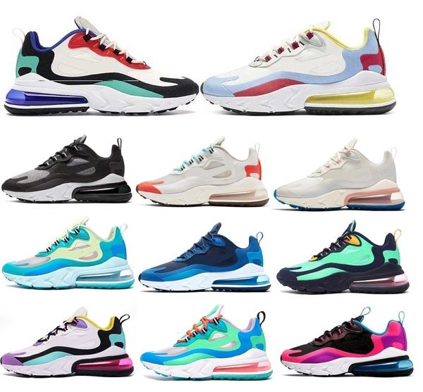

selling new 2019 react men's casual shoes bauhaus optical triple black fashion men's sports shoes breathable sneakers shoes
