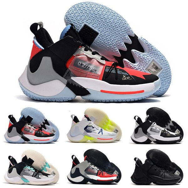 

2020 mens jumpman russell westbrook why not zero.2 ii elite se basketball shoes sport shoe zero pf popular boys sneakers trainers, Black