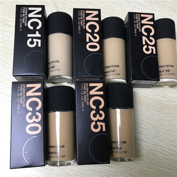 

Новый пакет высокое качество nc15 nc20 nc25 nc30 NC35 STUDIO FIX FLUID FOND DE TEINT 30 мл макияж косметика жидкая основа