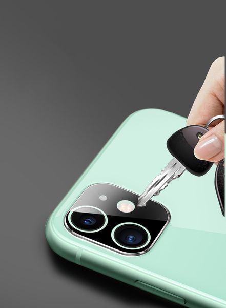 

back camera cover for iphone 11/11pro/11promax cover back camera lens tempered glass screen protector rear protection 3 colors wholesale