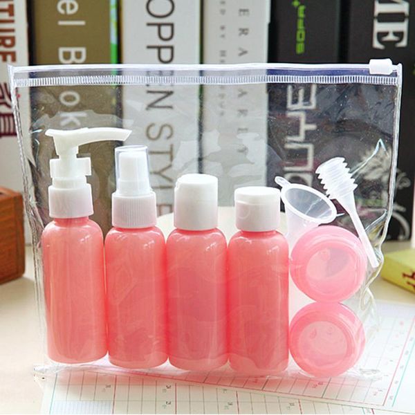 

travel mini makeup cosmetic face cream pot bottles plastic transparent empty eyeshadow make up container bottle