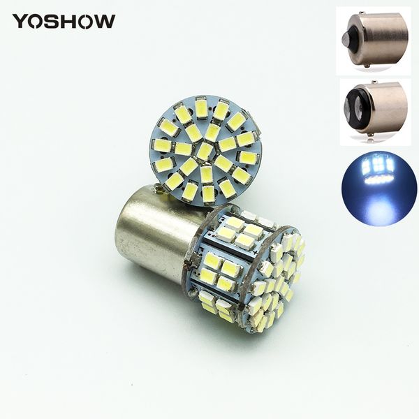 

yoshow 50pcs ba15s 1156 p21w 50smd 1206 12v 50 led smd car light brake turn signals rear parking reverse s25 lamps