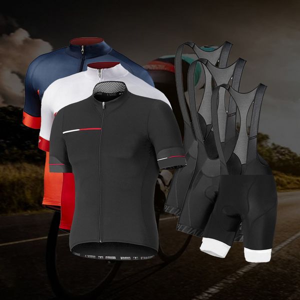 

men breathing quick-drying cycling set short sleeve zipper short overalls summer men two-piece mountain bike bicycle clothes, Gray