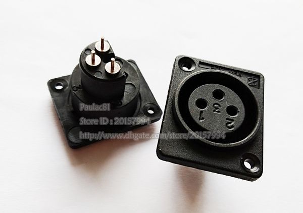 

XLR 3-полюсный разъем для монтажа в панель Женский Разъем для шасси / Бесплатная дос