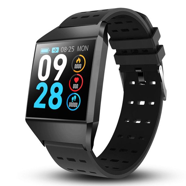 

smart watch w1c ip68 waterproof heart rate blood pressure monitoring smartwatch outdoor sport bluetooth fitness bracelet, Slivery;brown