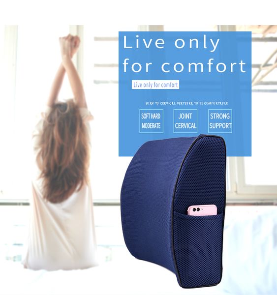 Memory Foam Lumbar Cushion Premium Lumbar Support Pillow Lower