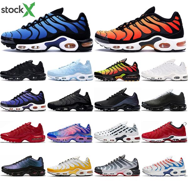 

fashion tn plus se running shoes for mens white black red hyper blue 3d glasses throwback future mens trainer fashion sports sneaker 40-45