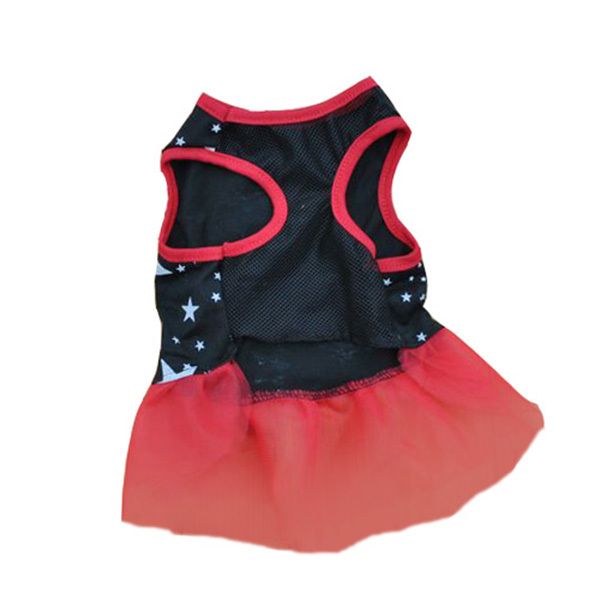 

spring/summer chihuahua puppy stars printed vest party dress pet dog cotton blend cozy apparel clothes fashion