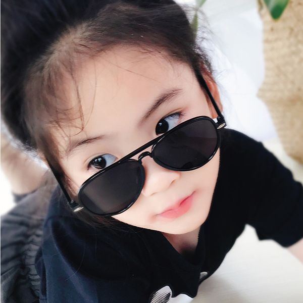 

new fashion kids sunglasses boys girls baby child pilots sun glasses goggles 2019 trend mirror glasses brand children shades, White;black