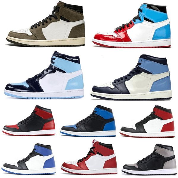 

high og 1s travis scotts bred cactus jack suede dark mocha basketball shoes 1 men women sports designer sneakers