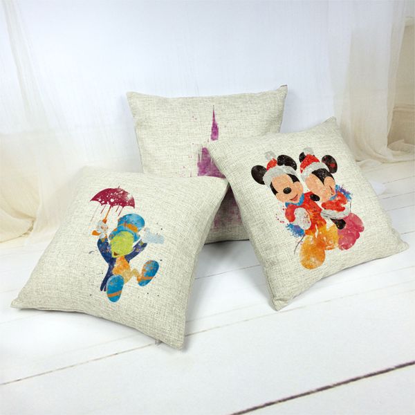 

автомобильные чехлы чехлы блестящая cute character белье хлопок 45 * 45см декор главная бросьте наволочки дети подарки almofadas fundas