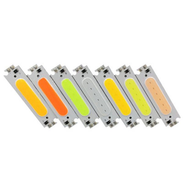 

красочный светодиодный модуль cob источник света led cob strip источник света moudle dc 12v 2w diy led chip лампа накаливания 60*15 мм