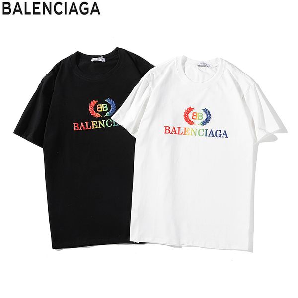 

wave striped print mens womens design t-shirts streetwear paris lovers summer crew neck tshirts brand teenagers short sleeve t-shirts, White;black