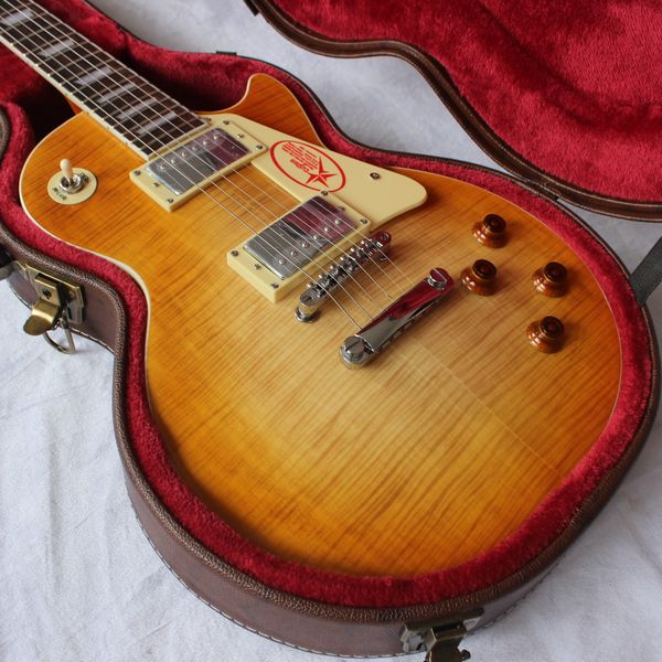 

22 f/smoky color/mahogany body and neck/rose wood fingerboard/6 string lp electric guitar/cr hardware/with case