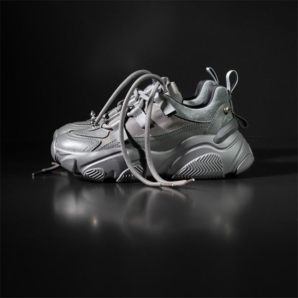 

lace up rivet black shoes for women casual rubber autumn spring gray women sneakers round toe womens flat shoes platform