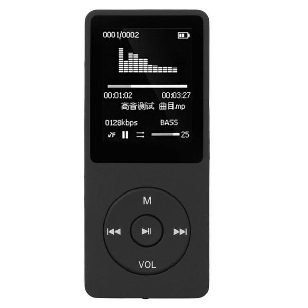 

shiny mini usb clip lcd screen 1.8'' tft black 16g mp3 hifi lossless sound music player fm recorder tf card sd jan 10