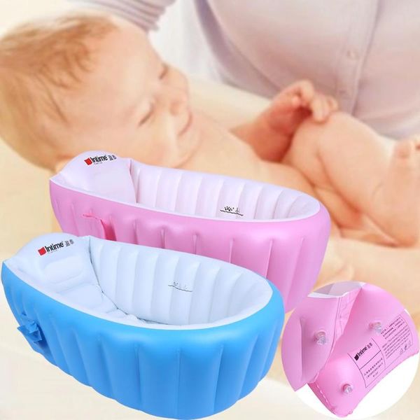 

newborn baby bathtub inflatable thickening kids bathroom shower basin bathtub seat infant support cushion mat bath mat