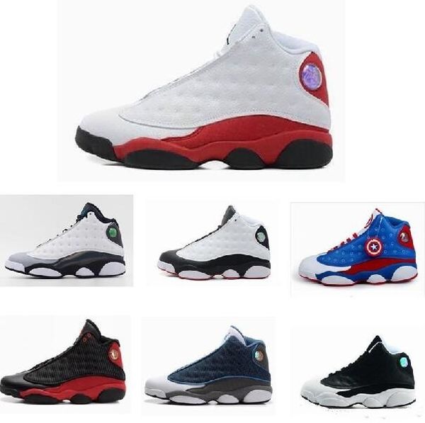 

высокое качество 13 xiii mans баскетбол обувь бред navy игра голограмма серый toe флинт серый атлетика спорт sneaker boots