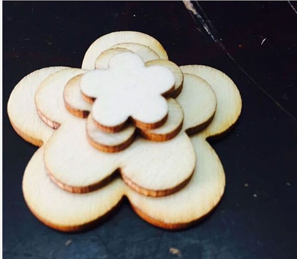 

100pcs round heart shaped wooden stars wood star slices mini star embellishments for wedding crafts making