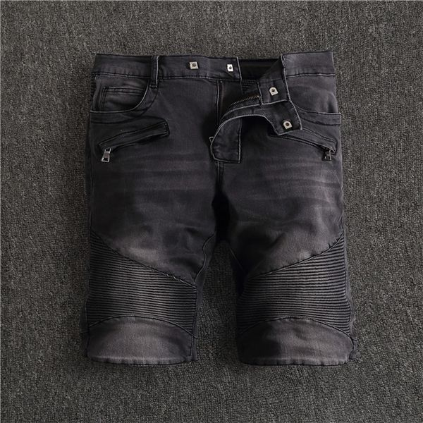 

2020, the new fashion brand european and american short pants mens casual jeans luxury fashion summer mens denim shorts, White;black