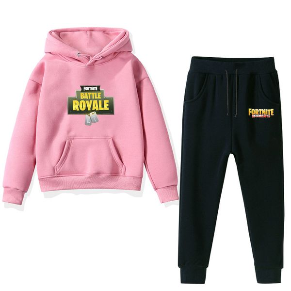 

2pcs/set designer clothes boy kids designer clothes boys kids luxury designer boys hoodie kids clothing, White