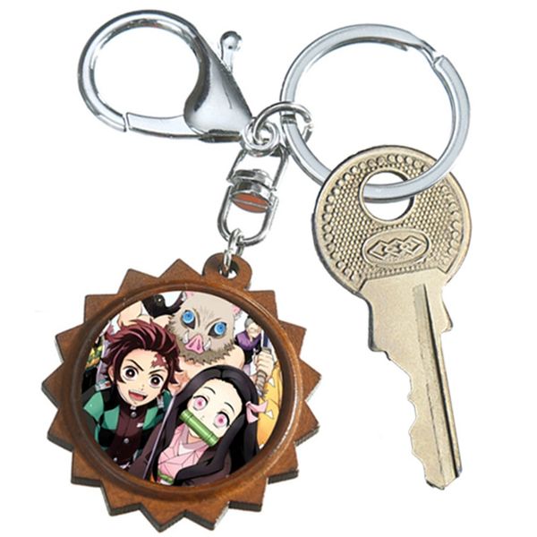 

anime demon slayer kimetsu no yaiba keychain kamado nezuko kochou shinobu kanroji mitsuri acrylic key chain cartoon cute funny, Silver