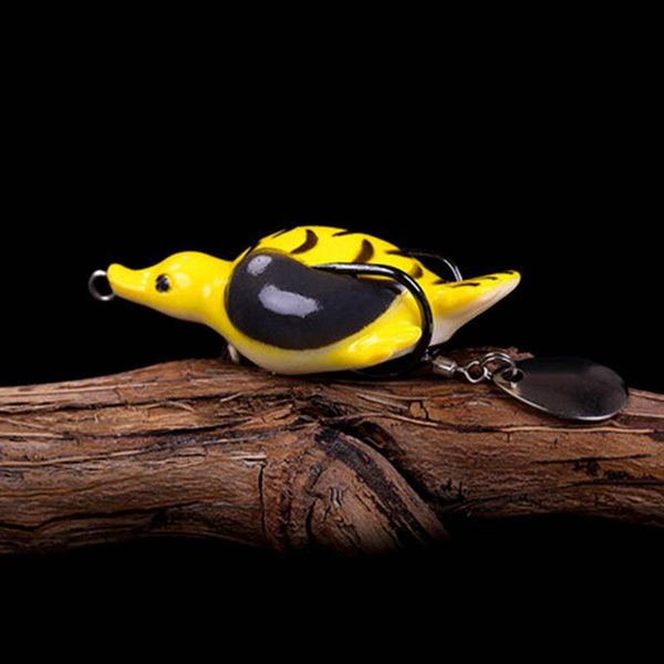 

1pcs new pesca pike fishing lure artificial bait 11.7g 65mm floating duck lure soft baits fishing wobblers frog lure xpppa