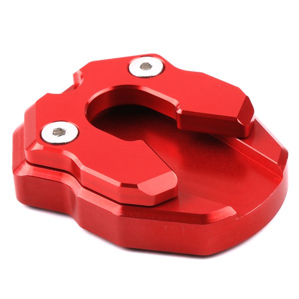 

2 pieces side stand pad support enlarger plate for yamaha nmax155 red & gold