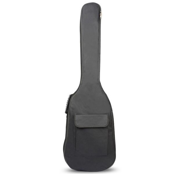 

black waterproof double straps bass backpack gig bag case for electric bass guitar 5mm thickness sponge padded, Black;red