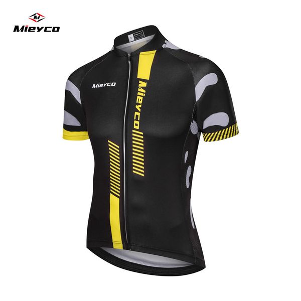 

mieyco men's cycling jersey short sleeve breathable quick dry bike clothing bicycle clothes pro maillot ropa ciclismo wear, Black;red