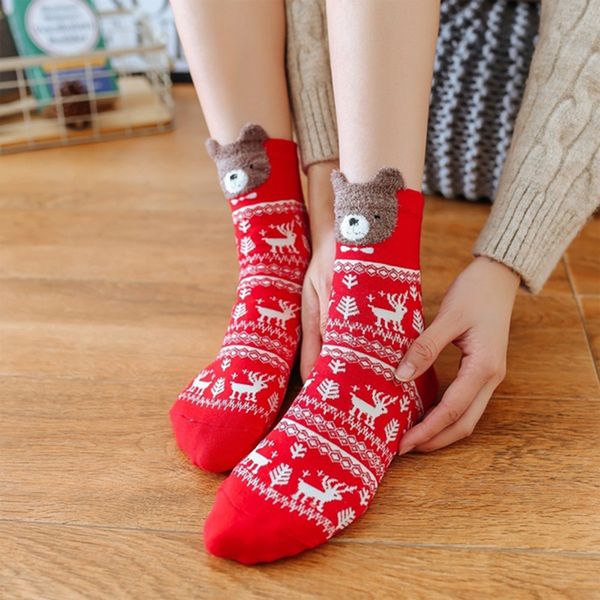 

cotton flexible cotton socks medium stockings fashion perspiration winter antiseptic variety of styles soft christmas socks