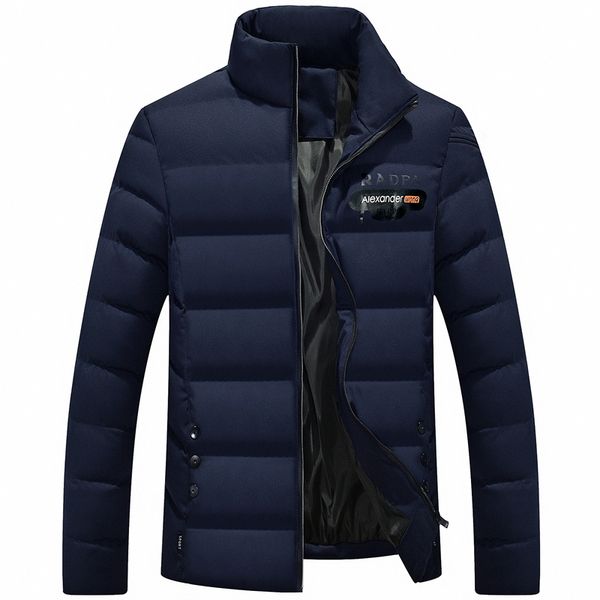 

2019 drop shipping new fashion men winter jacket coat hooded warm mens winter coat casual slim fit student male overcoat, Black